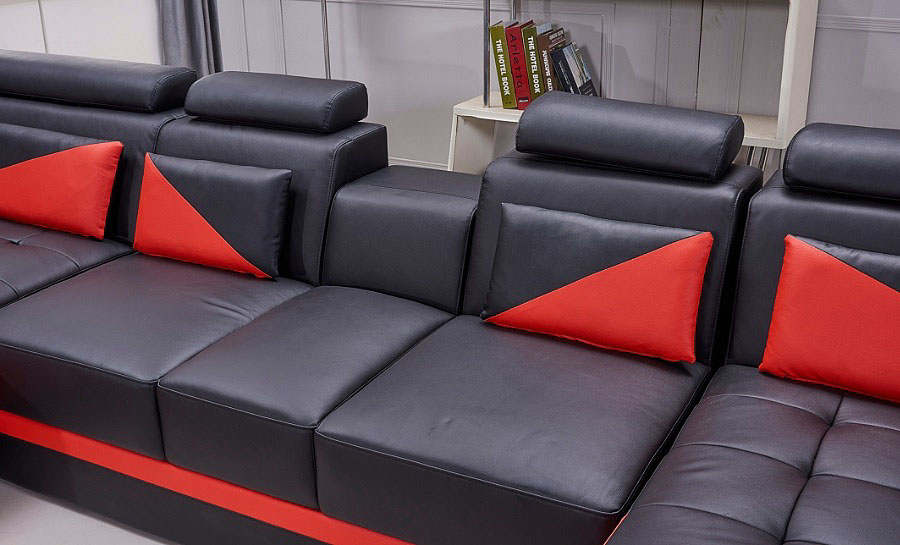 Eclipse Leather Sofa Lounge Set